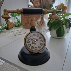 telephone vintage noir or