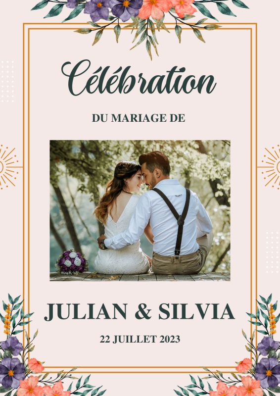 bénédiction Silvia Julian modele fleuri